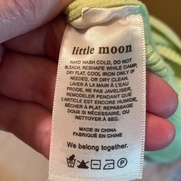 Artizia Little Moon All Tied Up Soft Green Ribbed Top - Picture 10 of 11